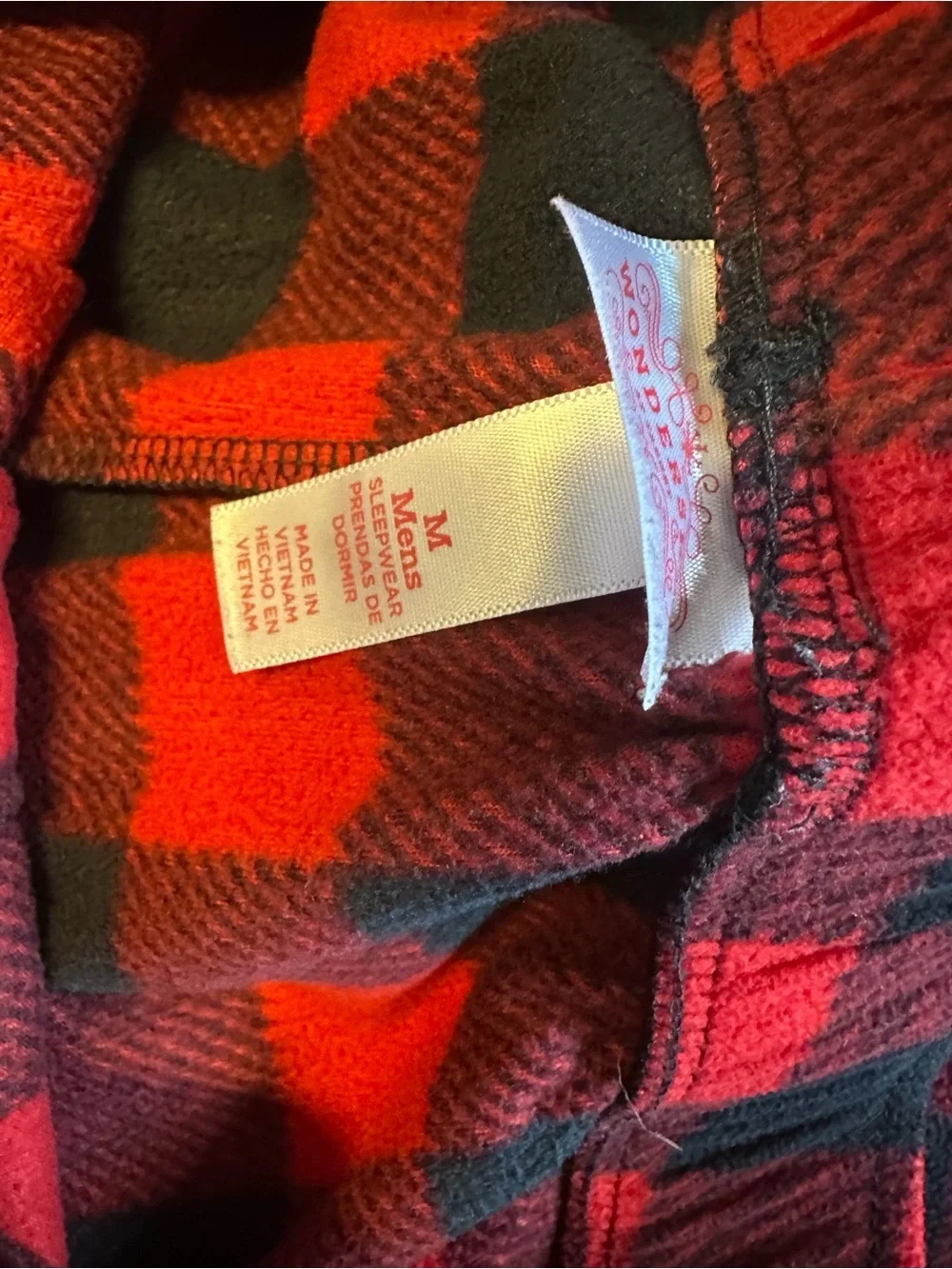wonder nation Red and Black Buffalo Plaid Pants
